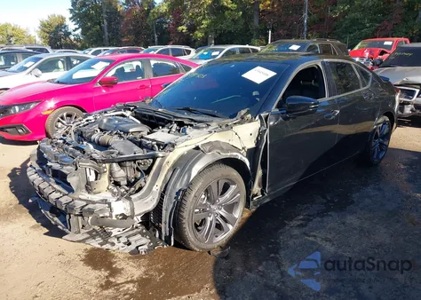 2022 Acura Tlx A-Spec Package из США, поврежденный, VIN 19UUB6F59NA002172